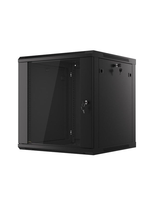 Komutacinė spinta 19'' pakabinama 12U 600x600x637 (nesurinkta, juoda) Komutacinė spinta 19'' pakabinama 12U 600x600x637 (nesurinkta, juoda)