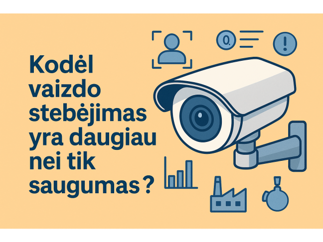 Kodėl vaizdo stebėjimas yra daugiau nei tik saugumas? Kodėl vaizdo stebėjimas yra daugiau nei tik saugumas?