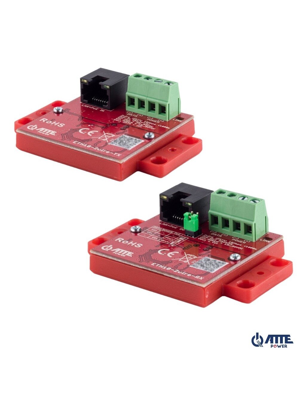 LAN perdavimo komplektas ATTE ETH10-2WIRE-SET LAN perdavimo komplektas ATTE ETH10-2WIRE-SET