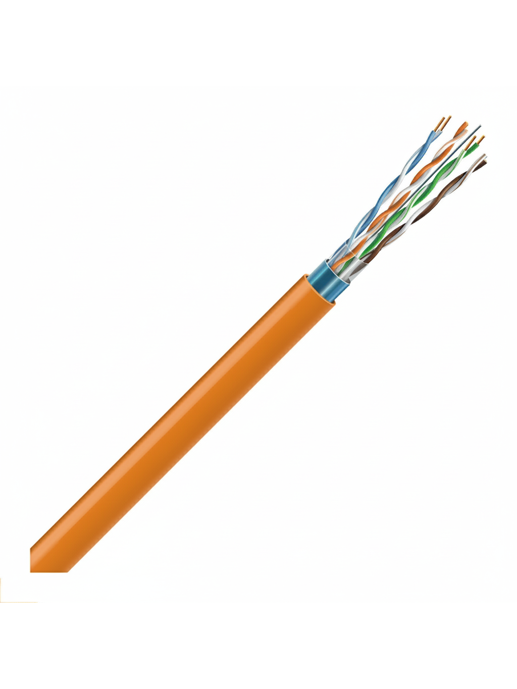 LAN tinklo kabelis ECG FTP 6 (vidaus, ekranuotas, PVC/LSZH, 500m, 23AWG/0,56mm, B2ca(s1,d1,a1))