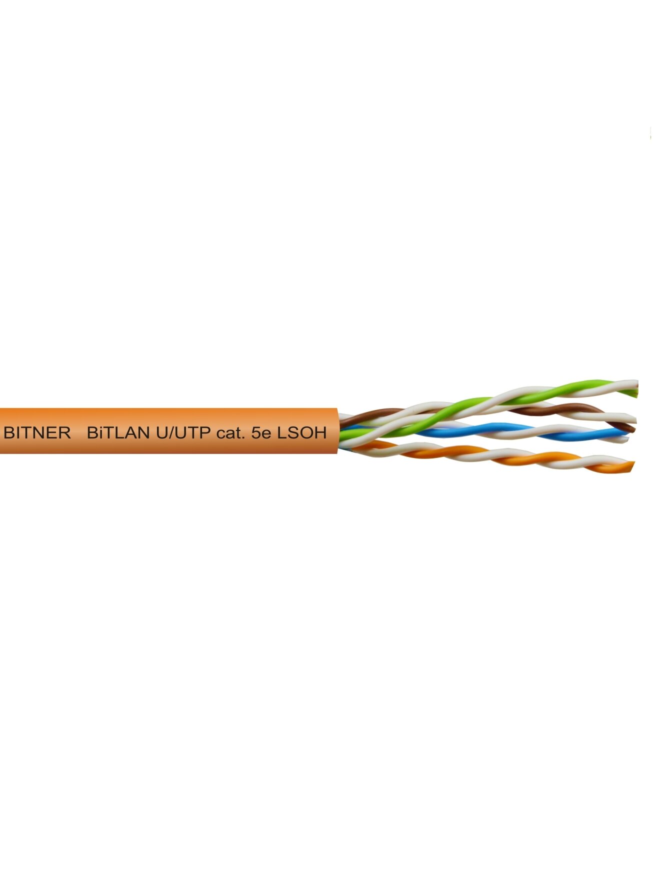 LAN tinklo kabelis Bitner UTP 5e (vidaus, PVC, LSZH, Eca, 305m, 24 AWG/0.5mm)