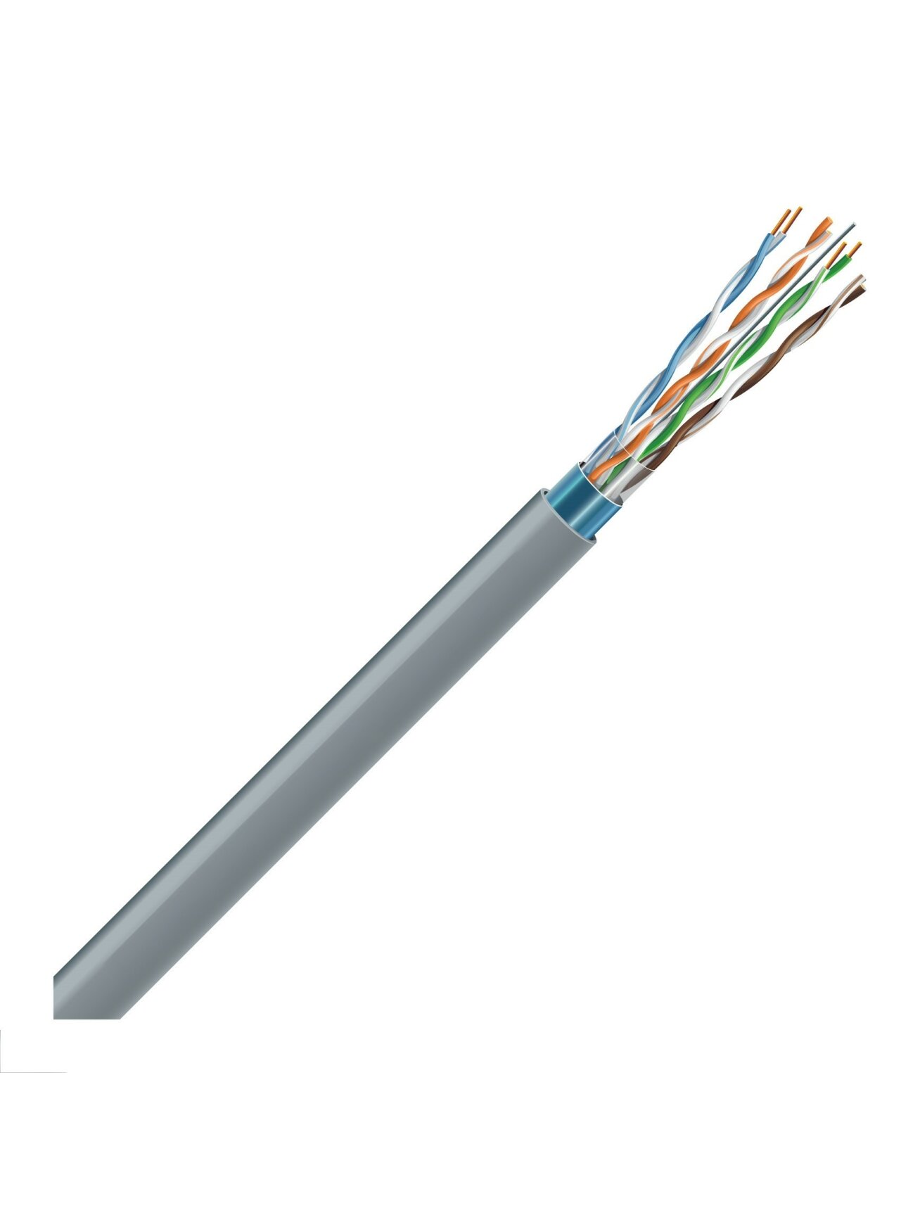 LAN tinklo kabelis ECG FTP 6 (vidaus, ekranuotas, PVC, 305m, Eca, 24 AWG/0.54mm) LAN tinklo kabelis ECG FTP 6 (vidaus, ekranuotas, PVC, 305m, Eca, 24 AWG/0.54mm)
