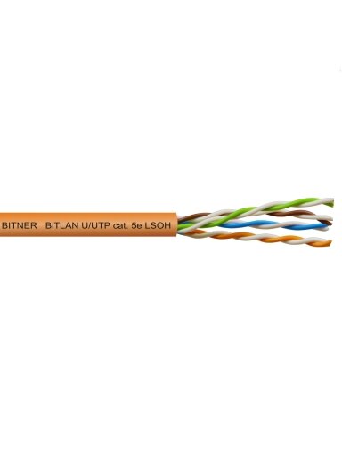 LAN tinklo kabelis Bitner UTP 5e (vidaus, PVC, LSZH, Eca, 305m, 24 AWG/0.5mm)