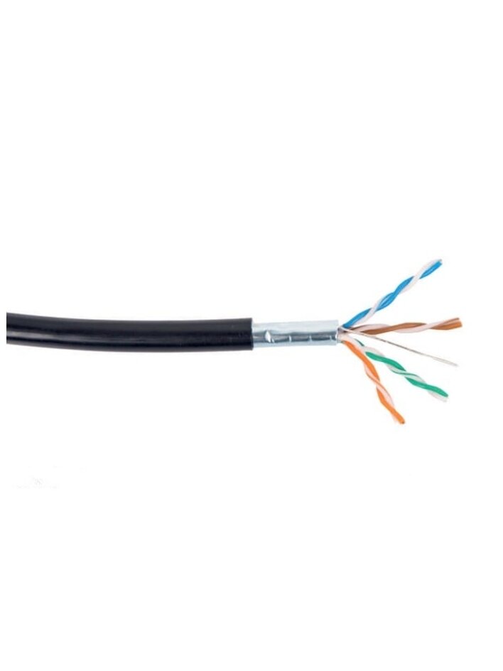 LAN tinklo kabelis Schnur FTP 5e 0.50mm (lauko, PVC, PE, Eca, 500m) LAN tinklo kabelis Schnur FTP 5e 0.50mm (lauko, PVC, PE, Eca, 500m)
