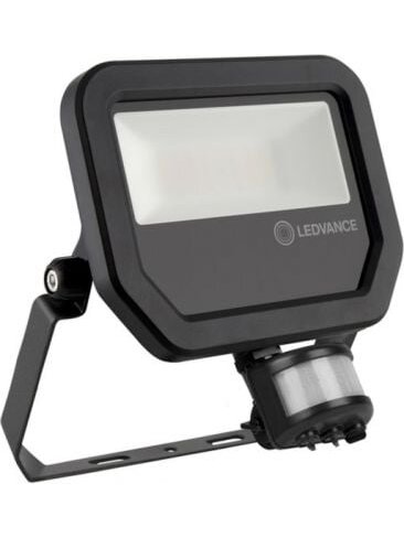 LED prožektorius su judesio davikliu (juodas, 20w, 3000K, IP65, 2400lm) Ledvance 4058075460911