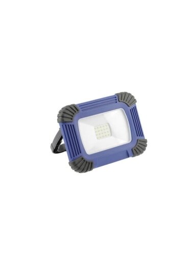 LED nešiojamas šviestuvas su baterija (10W, 800lm, IP54, 6400K) GTV LD-OXCX10W-64