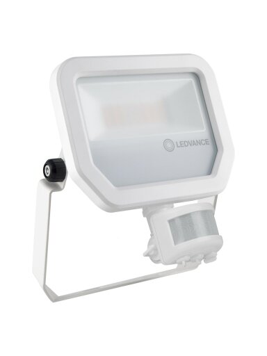 LED prožektorius su judesio davikliu (baltas, 20w, 3000K, IP65, 2200lm) Ledvance 4058075460935