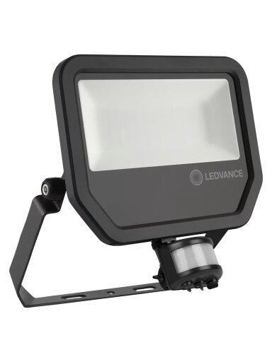 LED prožektorius su judesio davikliu (baltas, 50w, 4000K, IP65, 5500lm) Ledvance 4058075461031