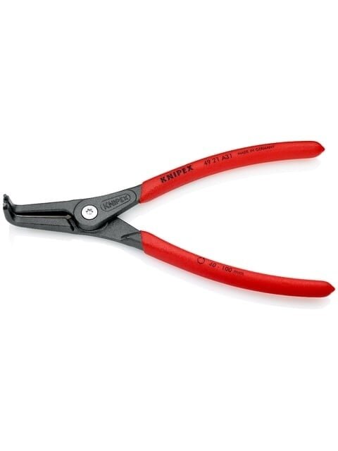 Lenktos replės fiksavimo žiedams Knipex 49 21 A31 (40–100mm Lenktos replės fiksavimo žiedams Knipex 49 21 A31 (40–100mm