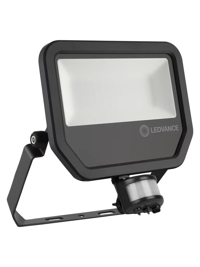LED prožektorius su judesio davikliu (juodas, 50w, 3000K, IP65, 5500lm) Ledvance 4058075460997