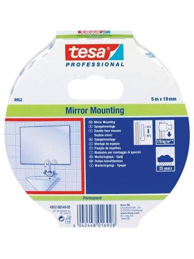 Lipni dvipusė juosta lauko darbams TESA 1.5m x 19mm 04952-00003-05