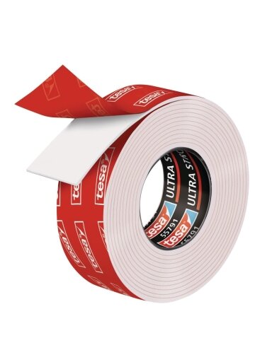 Lipni dvipusė juosta lauko/vidaus darbams TESA ULTRA STRONG 1.5 m x 19mm 55791-00003-01