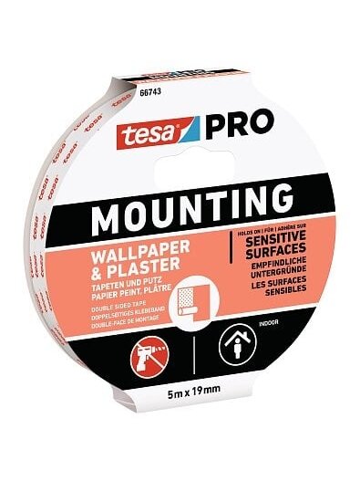 Lipni dvipusė juosta lauko darbams TESA 5m x 19mm TESA 66743-00005-00