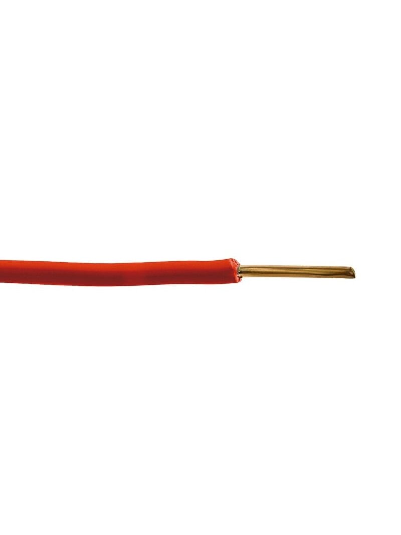 Lietkabelis H07V-U (YDY) 1x4 mm2 vienagyslis laidas (monolitinis, raudonas, 1 m) Lietkabelis H07V-U (YDY) 1x4 mm2 vienagyslis laidas (monolitinis, raudonas, 1 m)