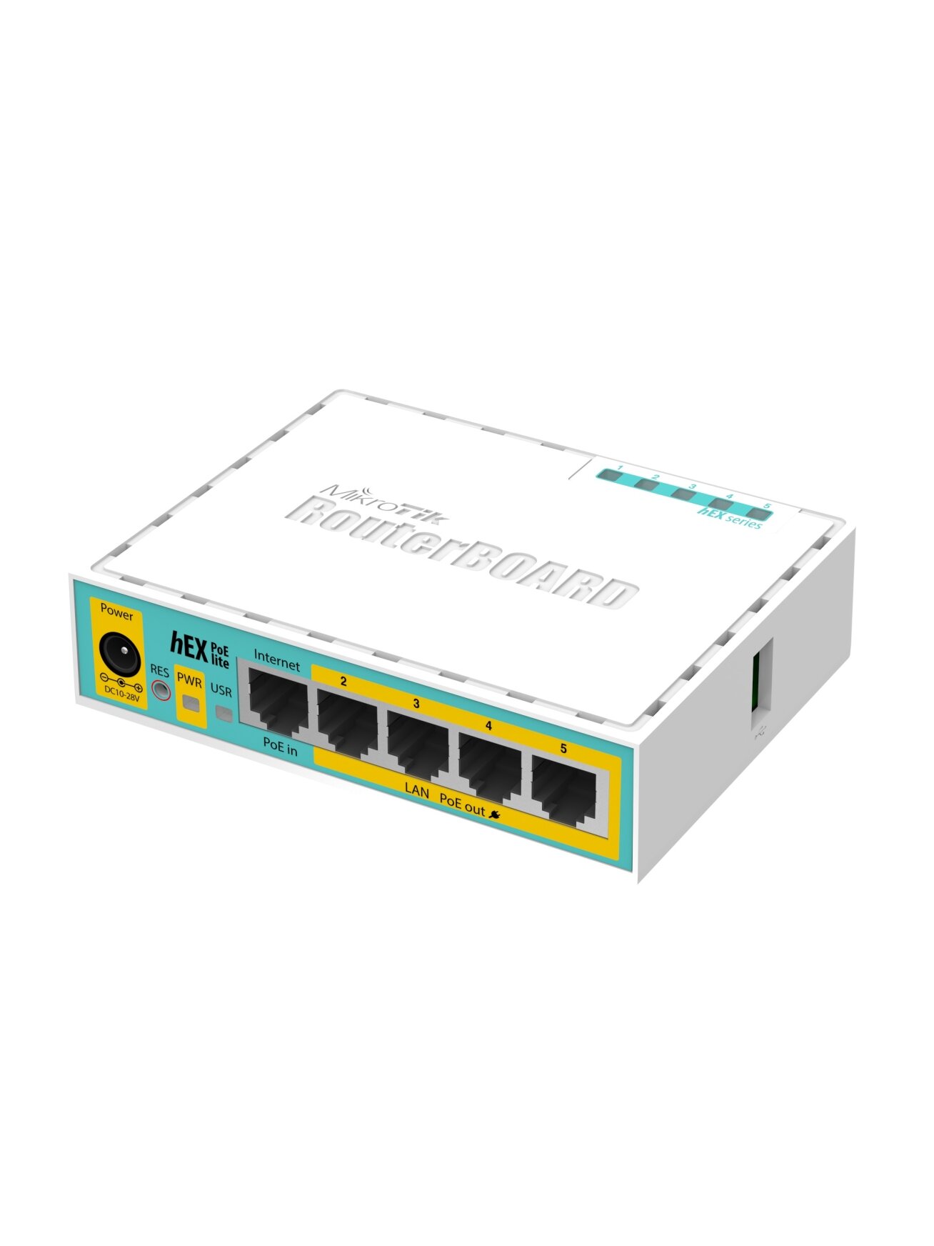 Maršrutizatorius 5 prievadų MikroTik hEX PoE lite RB750UPr2 Maršrutizatorius 5 prievadų MikroTik hEX PoE lite RB750UPr2