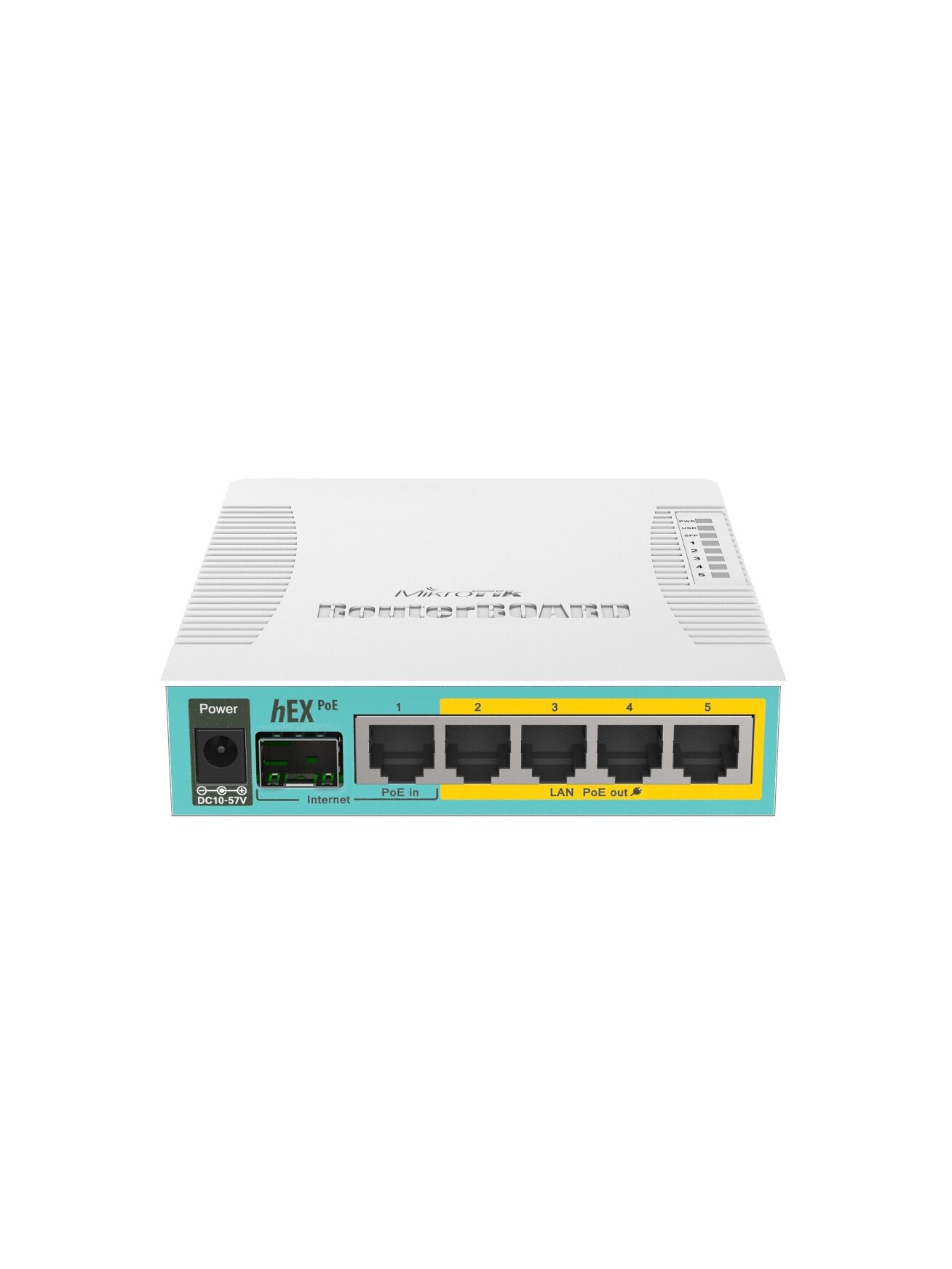 Maršrutizatorius 5 prievadų MikroTik hEX PoE RB960PGS Maršrutizatorius 5 prievadų MikroTik hEX PoE RB960PGS