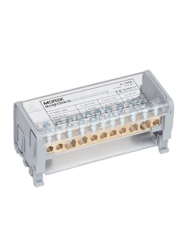 MAB125A-11 paskirstymo gnybtas 2P 2x35 + 2x25 + 7x6mm² Ipk=19 kA