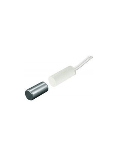 Magnetiniai kontaktai įleidžiami MAŽI mediniams langams (15x6mm, BALTI)