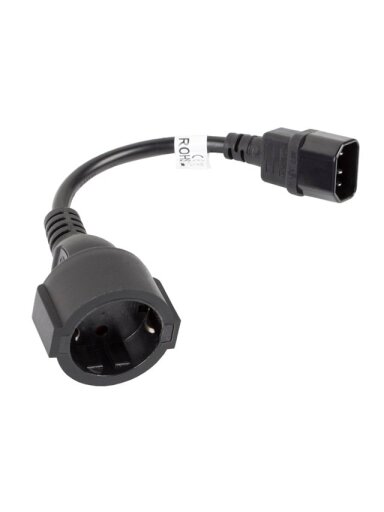 Maitinimo kabelio lizdas IEC 320 C14-SCHUKO(F)