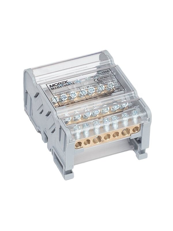 MAB100A-7 paskirstymo gnybtas 4P 2x25 + 5x6mm² Ipk=20 kA