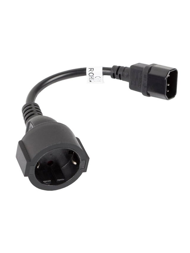 Maitinimo kabelio lizdas IEC 320 C14-SCHUKO(F)