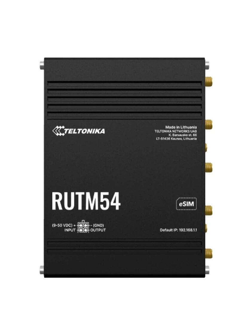 Maršrutizatorius 5 prievadų Teltonika RUTM54 5G Maršrutizatorius 5 prievadų Teltonika RUTM54 5G