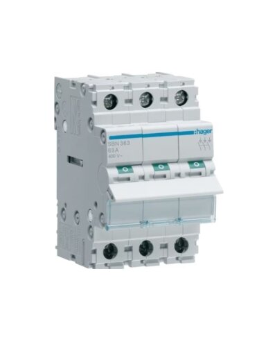 Modulinis jungiklis Hager SBN363 (3 mod, 63A, 3P)