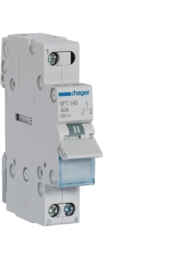 Modulinis perjungėjas Hager SFT140 (1P, 40A, 1 mod.)