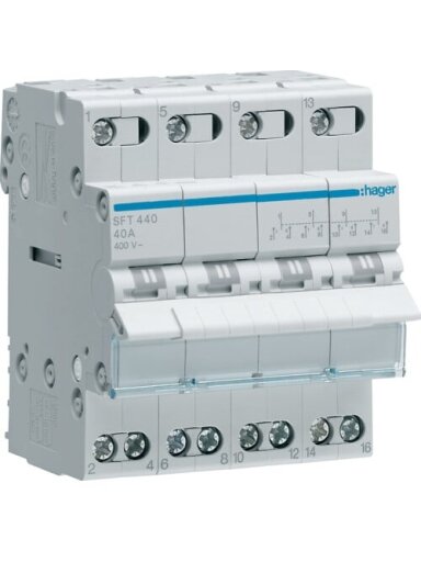 Modulinis perjungėjas Hager SFT440 (4P, 40A, 4 mod)
