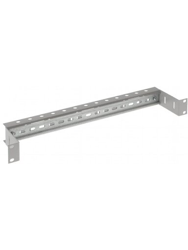 Montavimo panelė VTS0026 19" 1U (įgilinta, su DIN bėgeliu)
