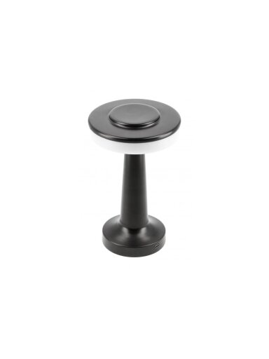 MONUM stalinis šviestuvas (juodas, 3 W, 200 lm, 3000 K, baterija 1800 mAh, USB-C) GTV LB-MON3W-10-DEC