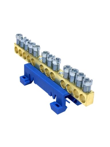 Nulinis gnybtas Cu 12x16 mm2 Morek MAD0012N15 (mėlynas)