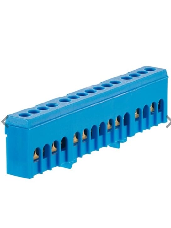 Nulinis gnybtas N15H Cu 15x16 mm2 Morek MAD1015N15 (mėlynas) Nulinis gnybtas N15H Cu 15x16 mm2 Morek MAD1015N15 (mėlynas)
