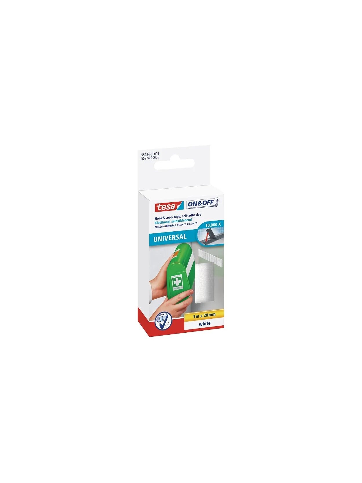 ONOFF plataus profilio lipni juosta TESA 1m x 20mm 55224-00003-01 (balta) ONOFF plataus profilio lipni juosta TESA 1m x 20mm 55224-00003-01 (balta)