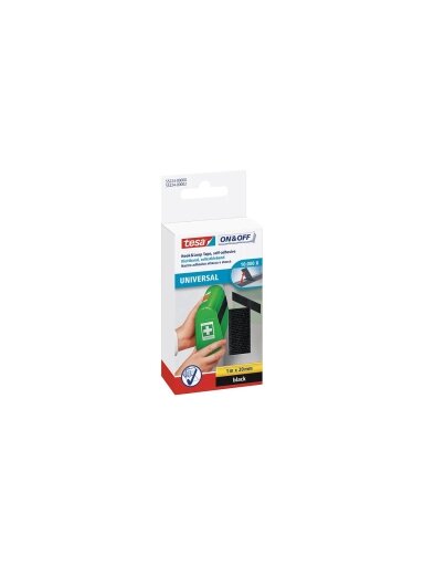 ONOFF plataus profilio lipni juosta TESA 1m x 20mm 55224-00003-01 (juoda)