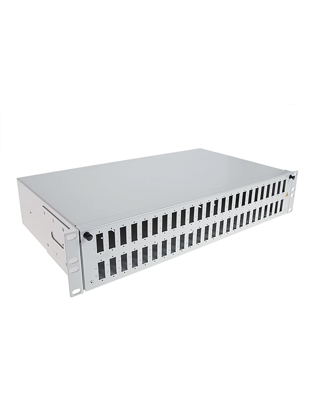 Optinė komutacinė panelė 19" ODF 2U 48 SC simplex/ LC duplex priekinė panelė