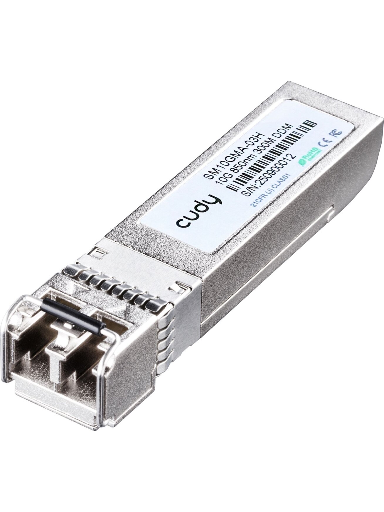 Optinis integruojamas keitiklis SFP+ Cudy SM10GMA-03H (850nm, multimode, LC, 300m, iki 11,3Gbps) Optinis integruojamas keitiklis SFP+ Cudy SM10GMA-03H (850nm, multimode, LC, 300m, iki 11,3Gbps)