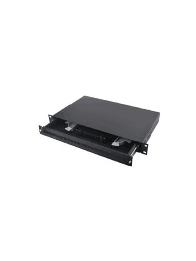 Optinė komutacinė panelė 19" ODF 24 SC (SC, FC, ST, LC, RAL9044, 482x50mm)