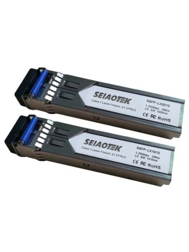Optinis Integruojamas keitiklis  SFP BiDi GSFP-LX3-1330 (1.25Gbps, Single mode, TX1310nm, 3km, LC)