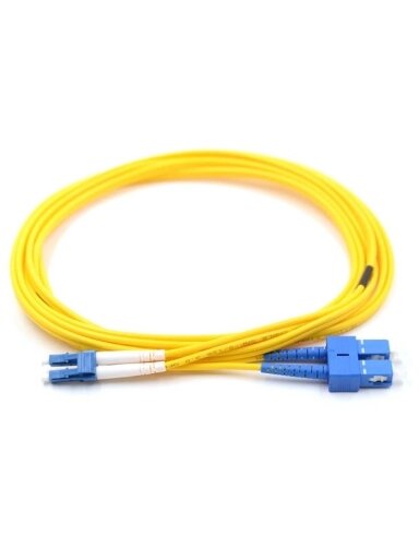 Optinis jungiamasis laidas LC/UPC-SC/UPC SM Duplex (20 m.)