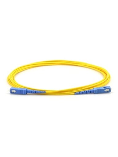 Optinis jungiamasis laidas SC/UPC–SC/UPC (Simplex, OS1/OS2, LSZH, SM, 2m/3mm)