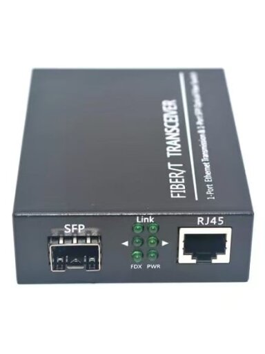 Optinis keitiklis AC101G-1T1F SM (1xRJ45, 1xSFP SC, WDM Tx/Rx, 10/100/1000Mbps, 20km)