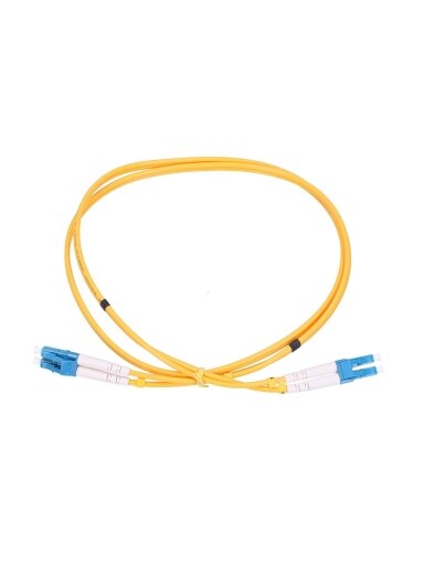 Optinis laidas LC/UPC–LC/UPC SM duplex (G652D, 3 mm, 0.5 m)