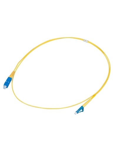 Optinis laidas SC/UPC–LC/UPC SM simplex (G657A, 3 mm, LSZH, 1 m)