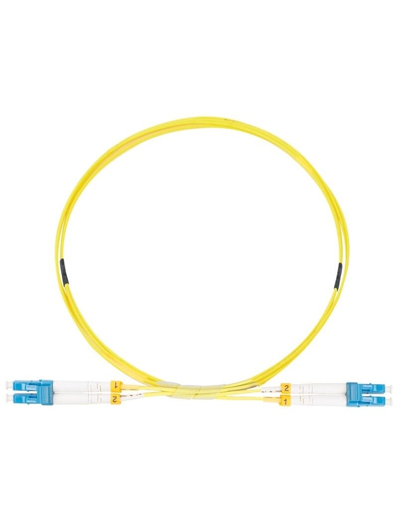 Optinis jungiamasis laidas LC/UPC-SC/UPC SM Duplex 1 m