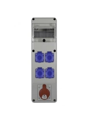 PawBol R-BOX B.SLIM-6S-28-S plastikinis skydelis su lizdais (4x16A/230V, 1x5P16A) PawBol R-BOX B.SLIM-6S-28-S plastikinis skydelis su lizdais (4x16A/230V, 1x5P16A)