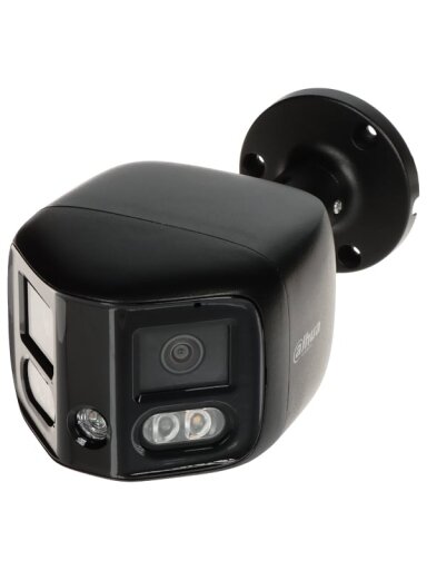 Panoraminė kamera Dahua IPC-PFW3849S-A180-E2-AS-PV-280B F2.8 (Juoda, 2×4 MP, 180°, IR+LED 25 m, IP67)