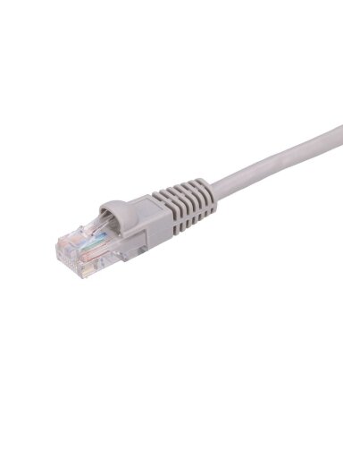 Patch kabelis Extralink UTP Cat5e (10 m., pilkas, PVC, PE, 0,5 mm, AWG26)