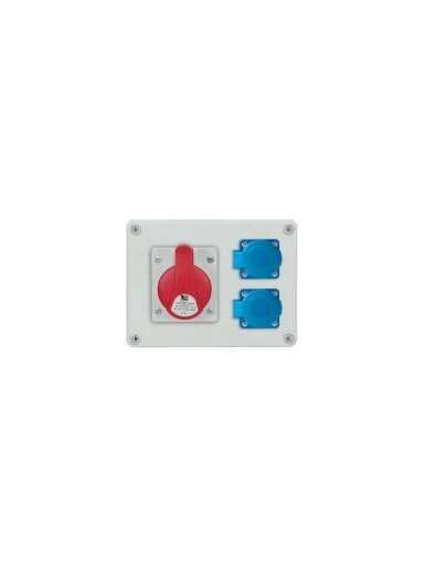 PawBol B.1602-S R-BOX plastikinis skydelis (2x250V 1x16A/5P)