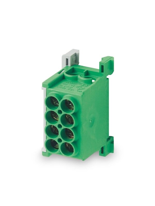 Paskirstymo gnybtas Morek MAG1250G32 (žalias, 4x25mm²) Paskirstymo gnybtas Morek MAG1250G32 (žalias, 4x25mm²)